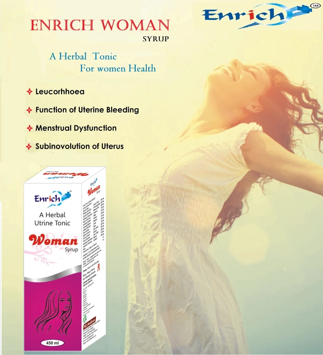 Enrich Plus Herbal Utrine Tonic for Women (450 ml, Pack of 2)