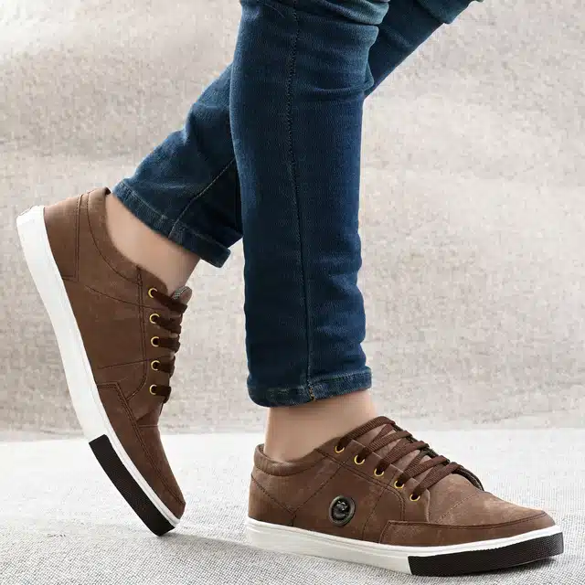 Casual Shoes for Men (Brown, 7)