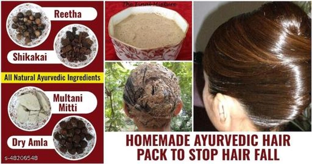 Trustmart Natural Amla, Neem Leaf, Shikakai, Henna, Reetha, Bhringraj & Multani Mitti Hair Care Powder (50 g, Pack of 7)