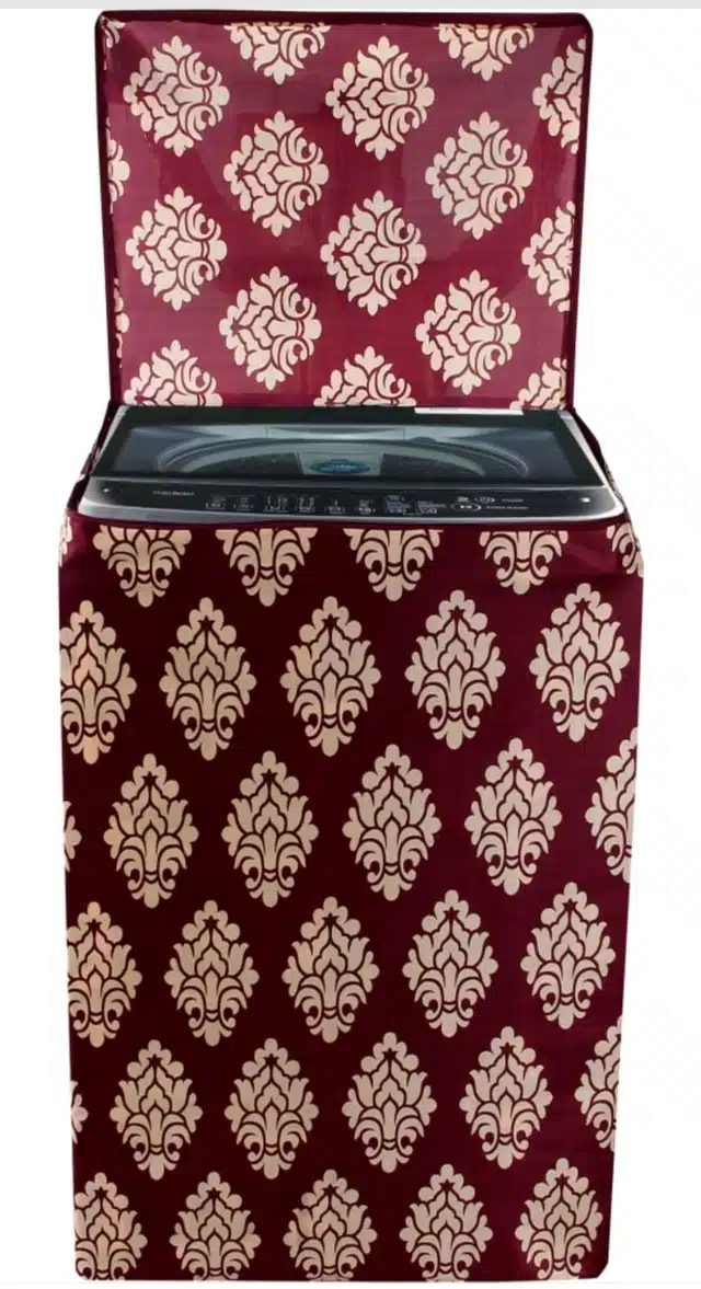 Knit Printed Top Load Washing Machine Cover (Multicolor)