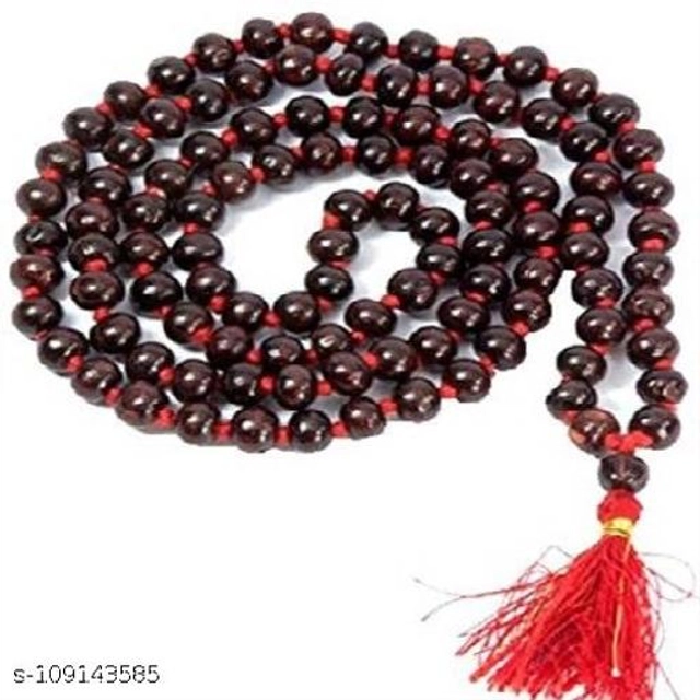 Red Chandan Beads Jap Mala (Brown)