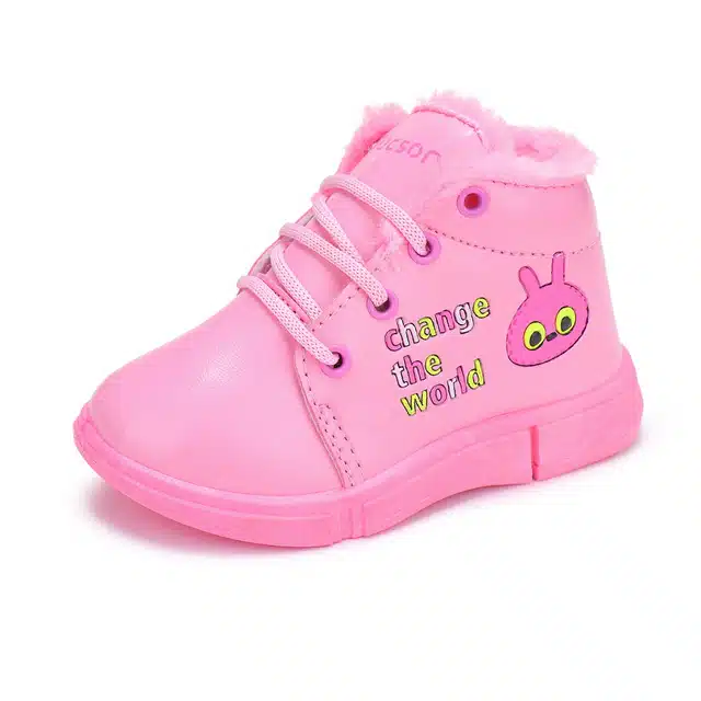 Boots for Girls (Pink, 9C)