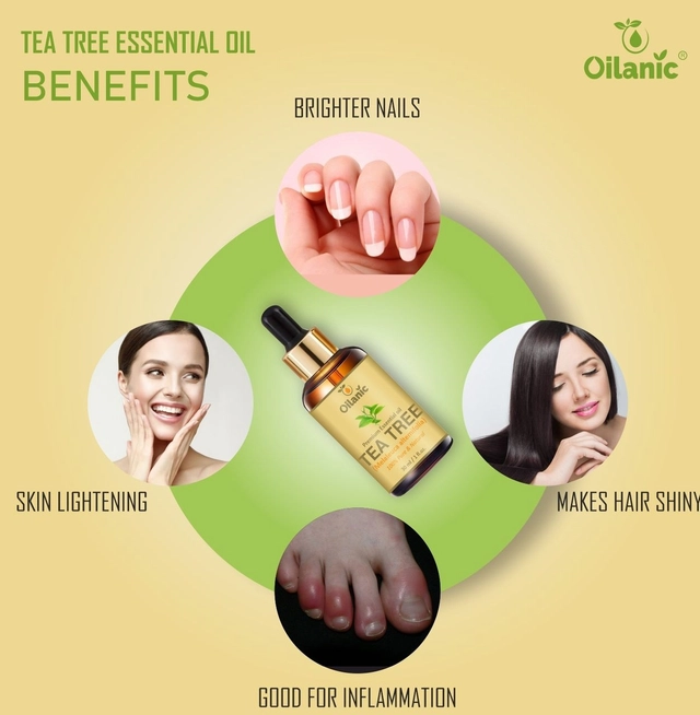 Oilanic Tea Tree Essential Oil for Men & Women (30 ml)