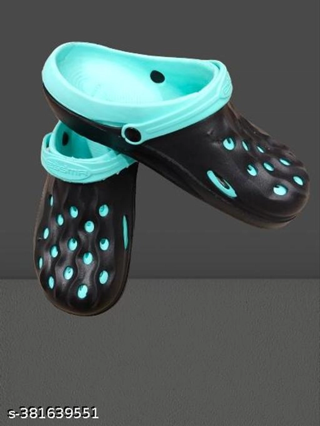 Clogs for Men (Sky Blue & Black, 7)