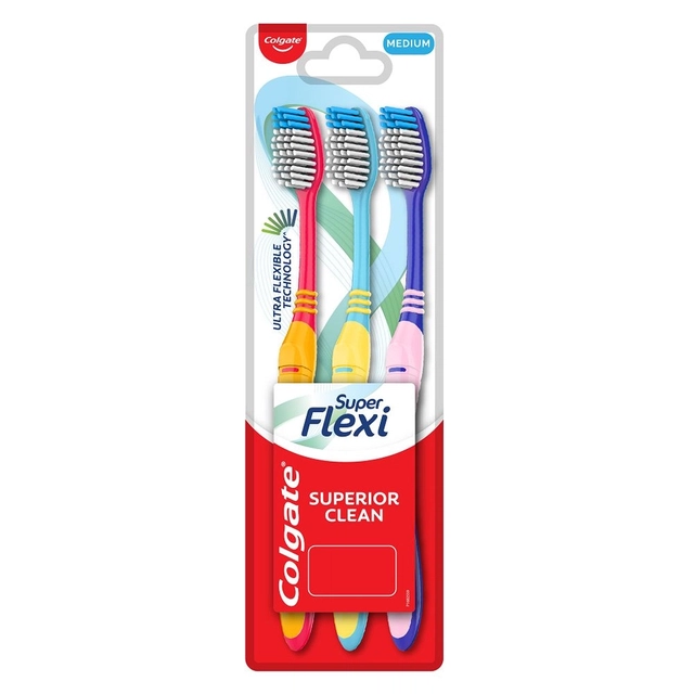 Colgate Super Flexi Toothbrush  3 Pc (Medium)