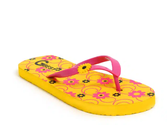 Slippers for Women (Pack of 2) (Blue & Yellow, 5)