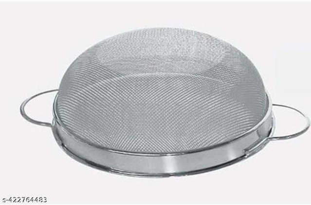 Stainless Steel Food Strainer (Silver, 24 cm)