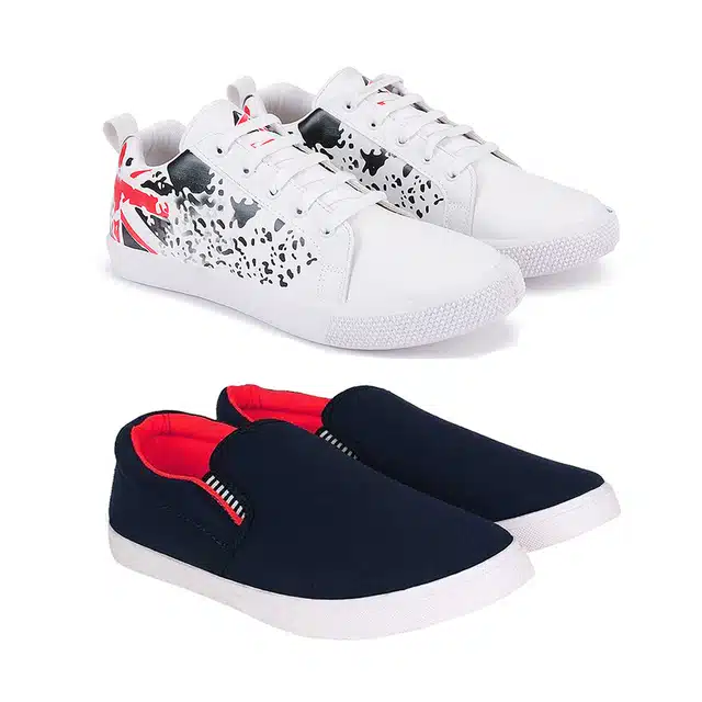 Combo of Sneakers & Casual Shoes for Men (Pack of 2) (Multicolor, 8)