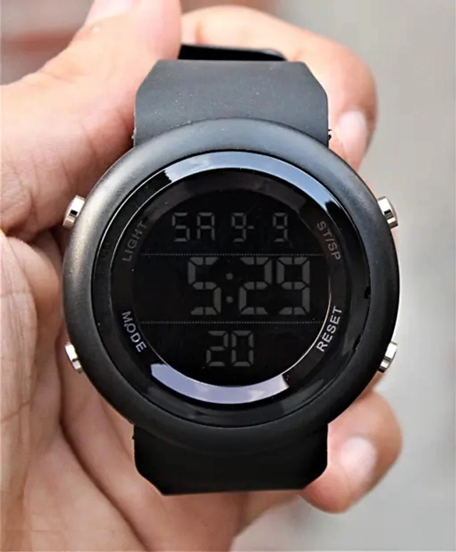 Digital Watch for Boys & Men (Black)