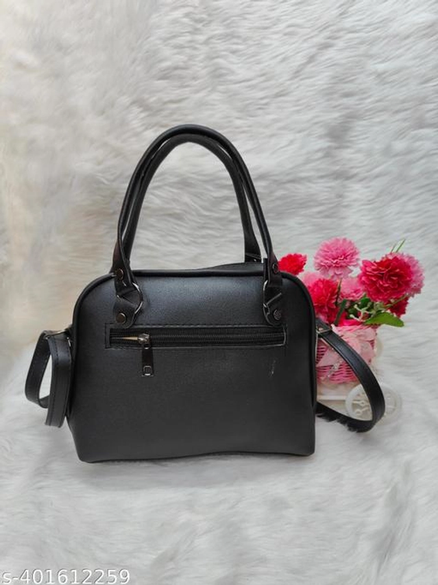 PU Sling Bag for Women (Black)