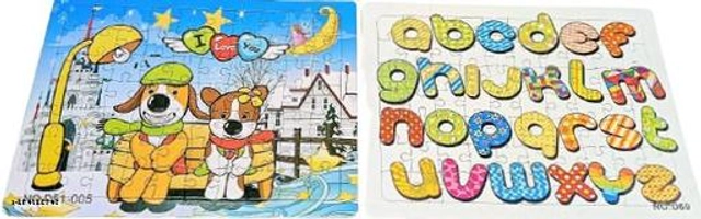 Plastic Jigsaw Puzzle for Kids (Multicolor, Set of 1)