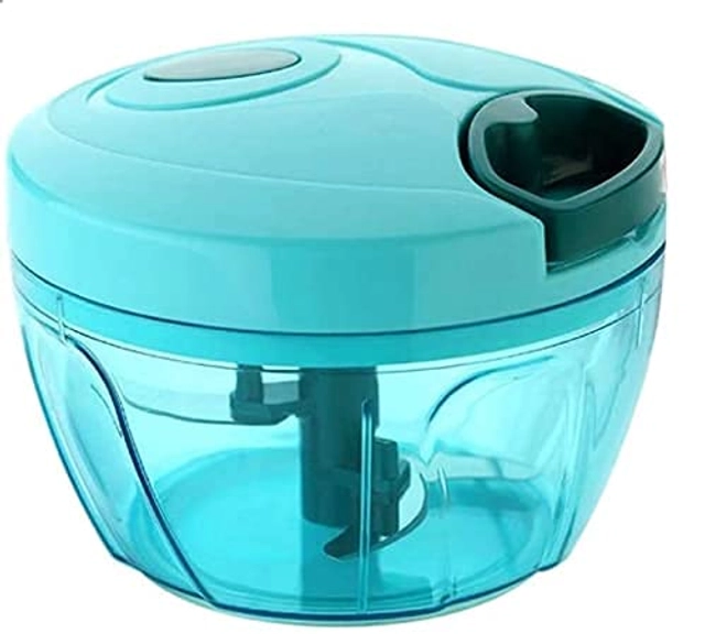 Plastic Vegetable and Fruit Manual Chopper (Multicolor, 400 ml)