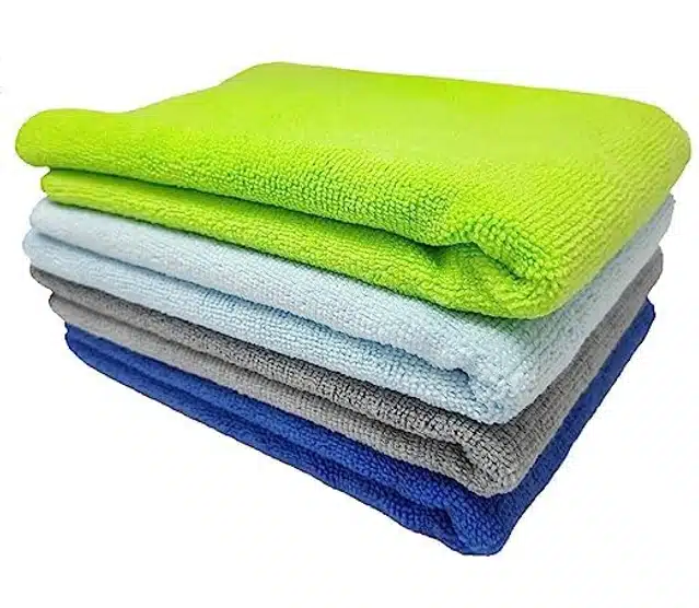 Microfiber Multipurpose Kitchen Napkins (Multicolor, Pack of 4)