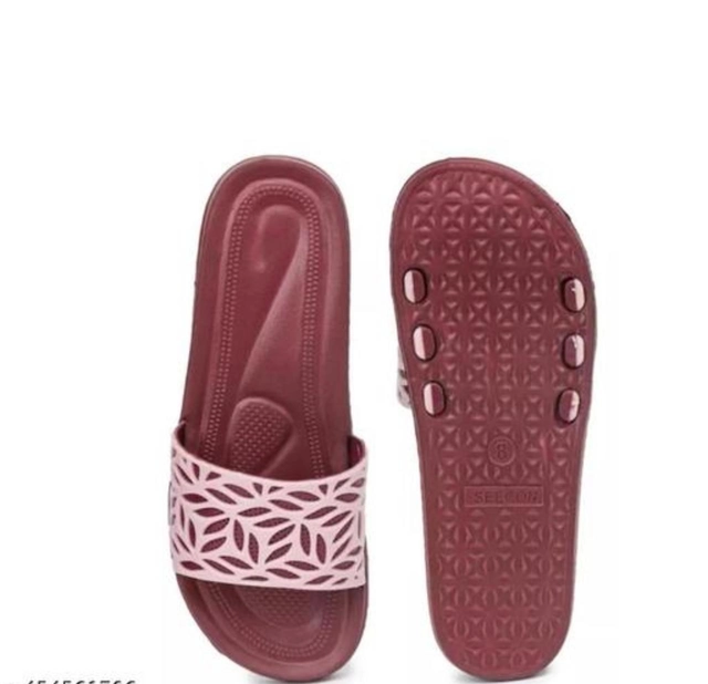 Sliders for Women (Maroon, 4)