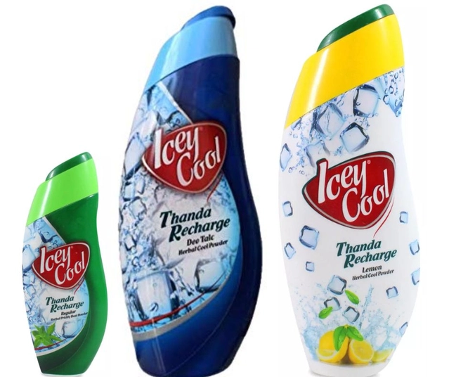 Combo of Labolia Icey Cool Regular (50 g) with Lemon (300 g) & Deo Talc (300 g) Herbal Cool Powder (Set of 3)