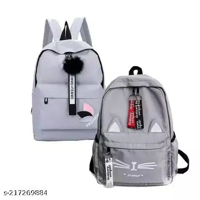 Backpack for Women (Grey , Pack Of 2)