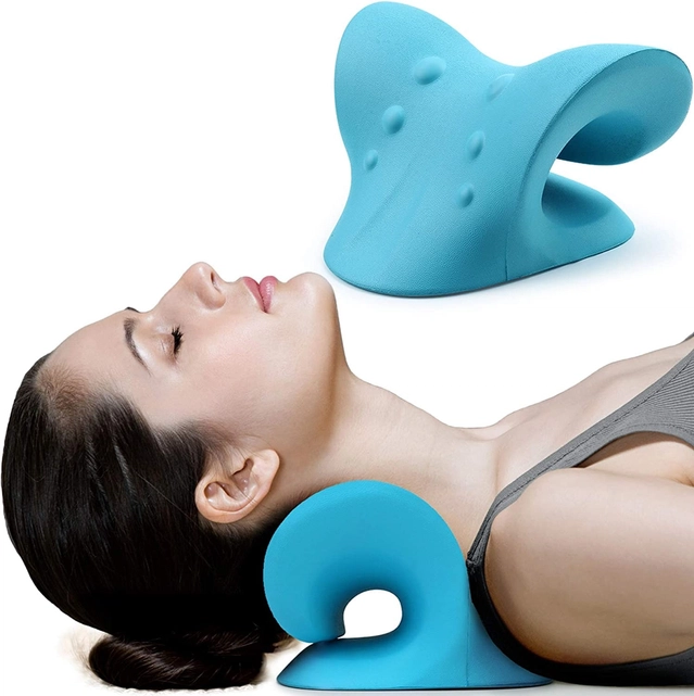 Neck Stretcher for Spinal Pain Relief (Multicolor)