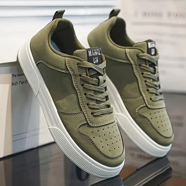 Sneakers for Men (Olive, 6)