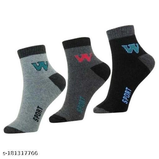 Woolen Cap with 3 Pair Socks for Men (Multicolor, Set of 4)