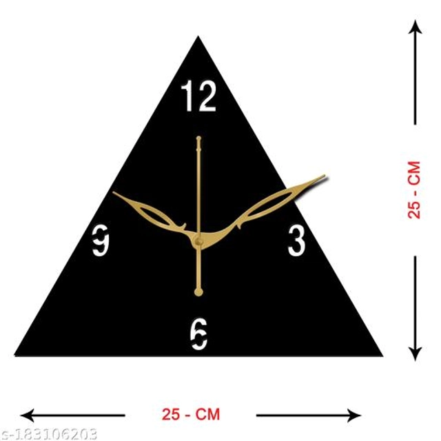 Wooden Wall Clock (Black)