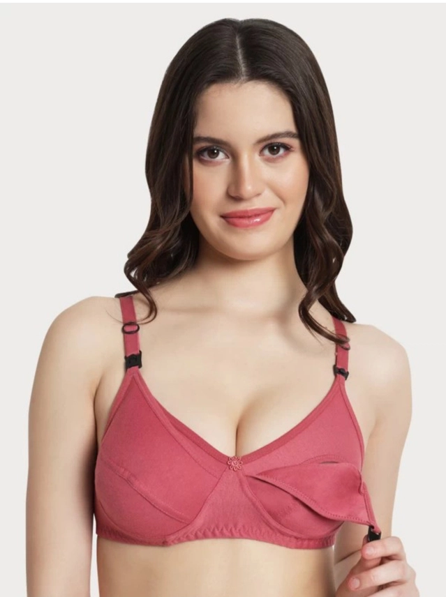 Cotton Blend Feeding Bra for Women (Multicolor, 30B) (Pack of 3)