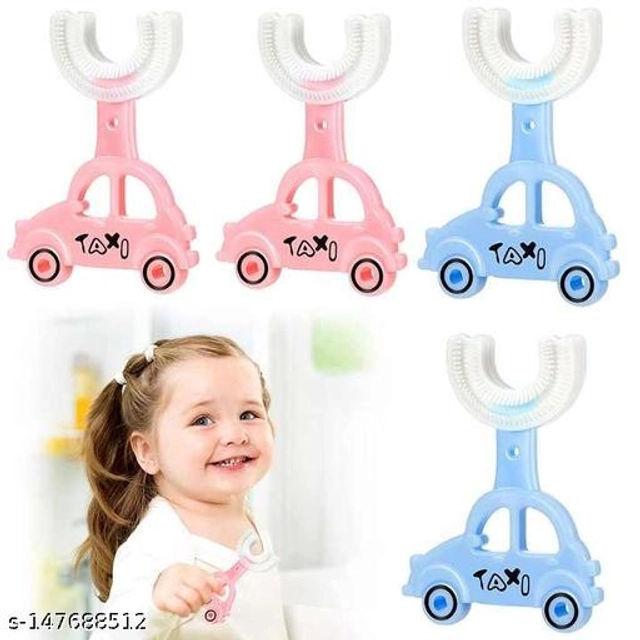 Silicone Teether for Baby (Pink & Sky Blue, Pack of 2)