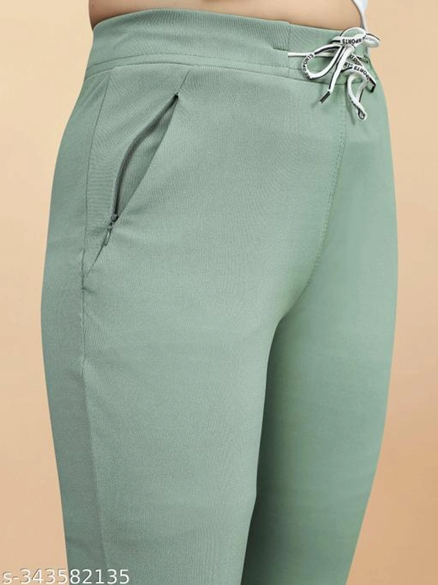 Lycra Jeggings for Women (Sea Green, 38)