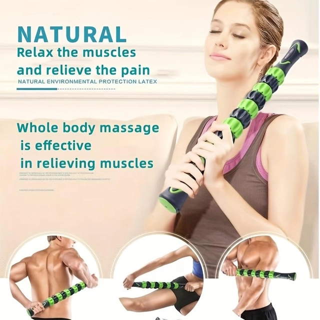 Massage Roller Stick for Relieve Muscles (Green)