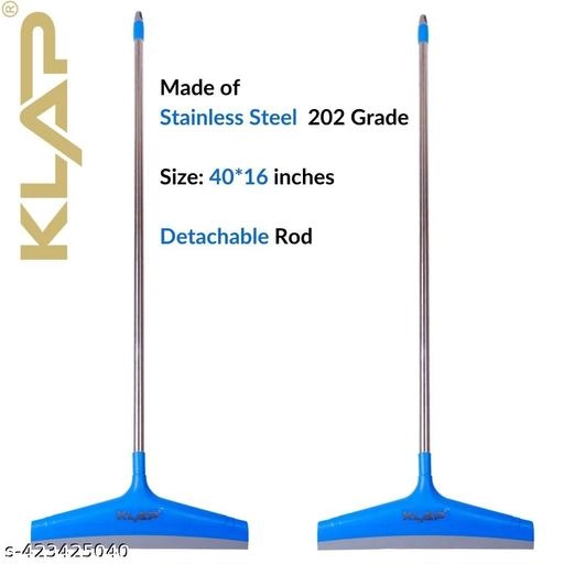 Plastic Floor Wiper (Blue, Pack of 2)