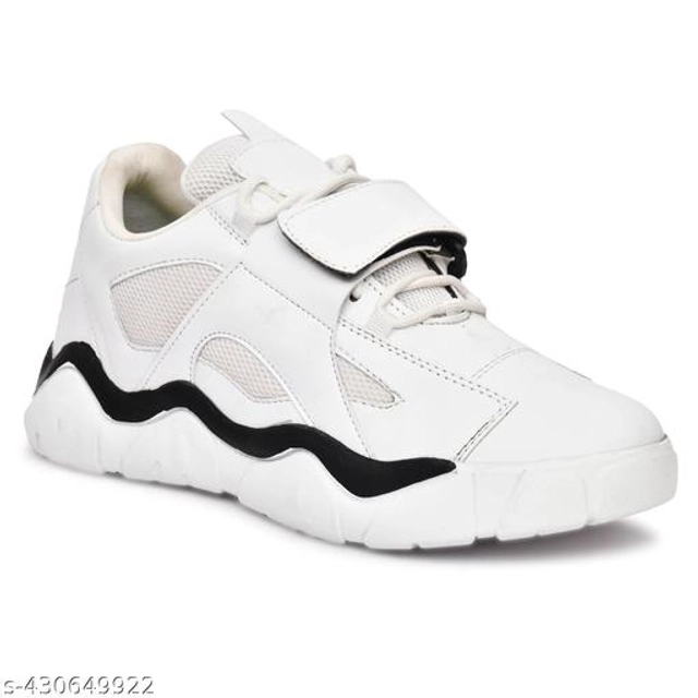 Casual Shoes for Men (White, 6)