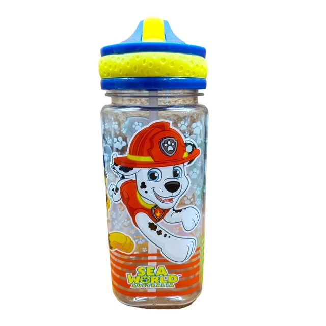 Plastic Cartoon Printed Water Bottle for Kids (400 ml)