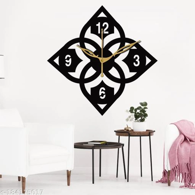 Wooden Wall Clock (Black)