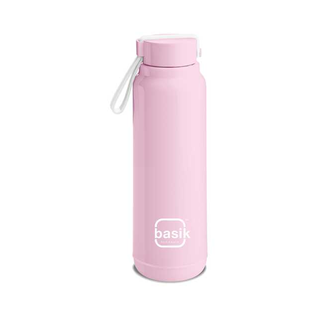 Basik Sublime 600 Stainless Steel Inner Insulated Water Bottle (Pink) (BI-53)
