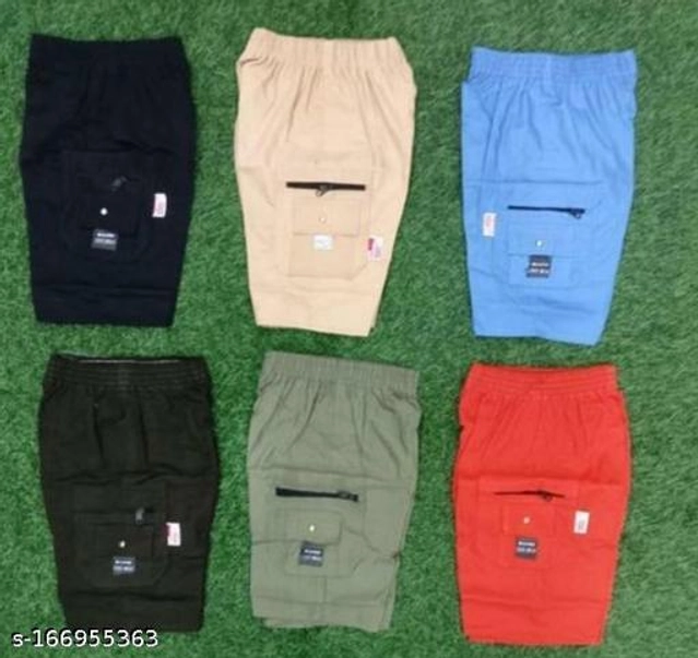 Cotton Shorts for Boys (Multicolor, 6-9 Months) (Pack of 6)