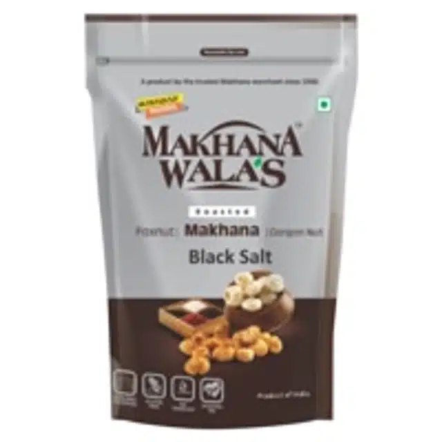Makhanawala's Roasted Makhana (Foxnuts) Spicy Black Salt 70 gm