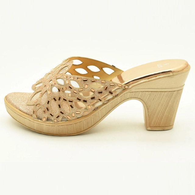 Sandals for Women (Gold, 3)