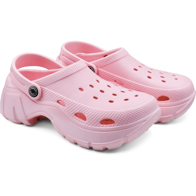 Textured Clogs For Women (Pink, 5)