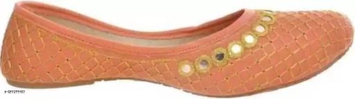 Juttis for Women (Peach, 4)