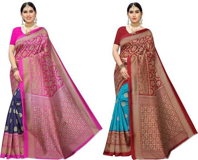 New Fancy Mysore Silk Festive Sarees (Multicolor) (S321)