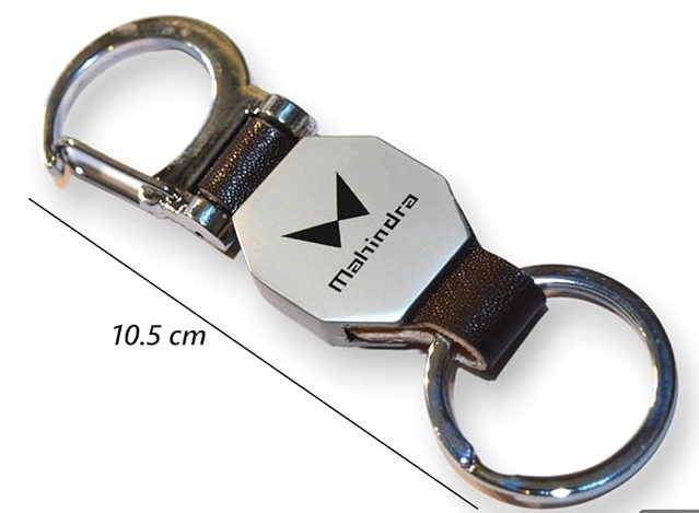 Metal Mahindra Bike Keychain (Black)