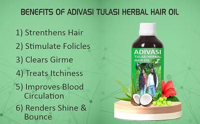 Oilanic Adivasi Tulsi Herbal Hair Oil for Hair Fall & Hair Growth (125 ml)