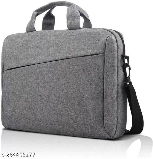 Canvas Laptop Bag for Men & Women (Grey, 35 L)