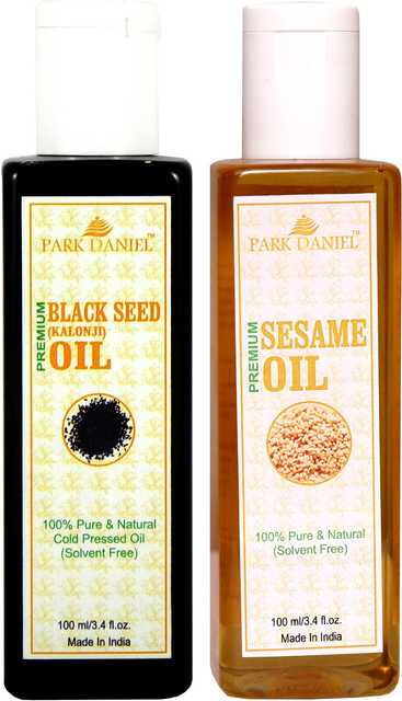 Park Daniel Sesame Oil & Black Seed Oil (Pack of 2, 100 ml) (SE-1413)