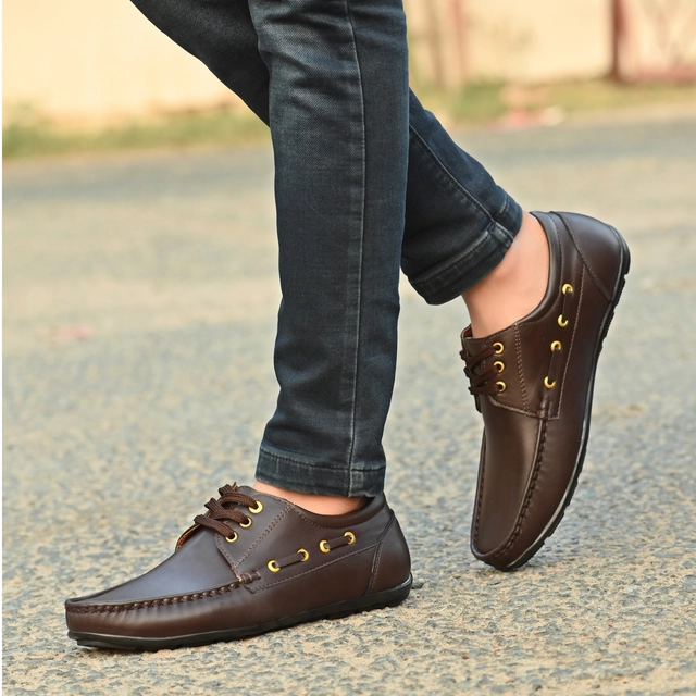 Loafers for Men (Brown, 6)