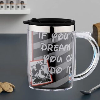 Plasti Printed Mug (Multicolor, 350 ml)