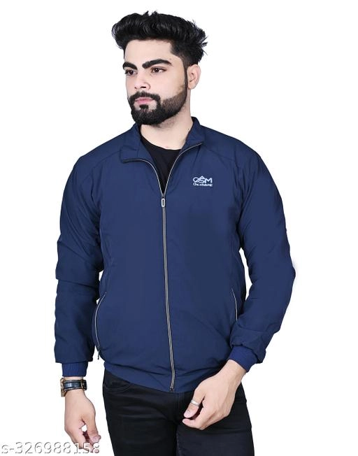 Jacket for Men (Navy Blue, M)