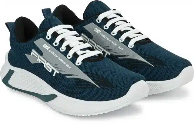 Men's Running Sports Shoes (Blue, 6) (S-206)