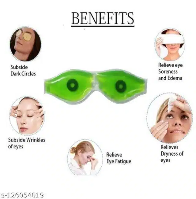 Magnetic Gel Aloevera Eye Mask (Green)