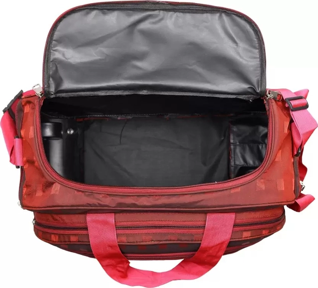 Polyester Duffel Bag (Red, 60 L)