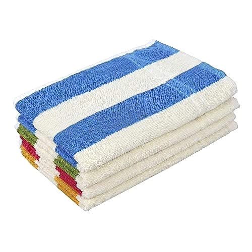 Cotton Solid Hand Towel (Multicolor, Pack of 4)